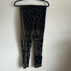Free People Knit Black and Good Leggings Size M